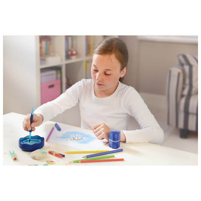 Čaša za tempere Clic&Go Faber Castell plava - Slika 6