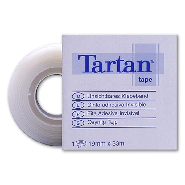 Traka ljepljiva 19mm/33m nevidljiva Tartan