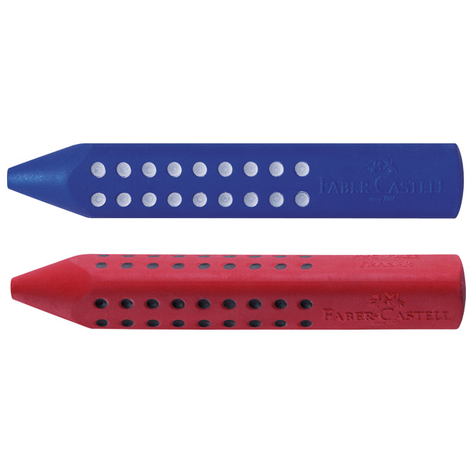 Gumica Grip 2001 Faber-Castell crvena/plava