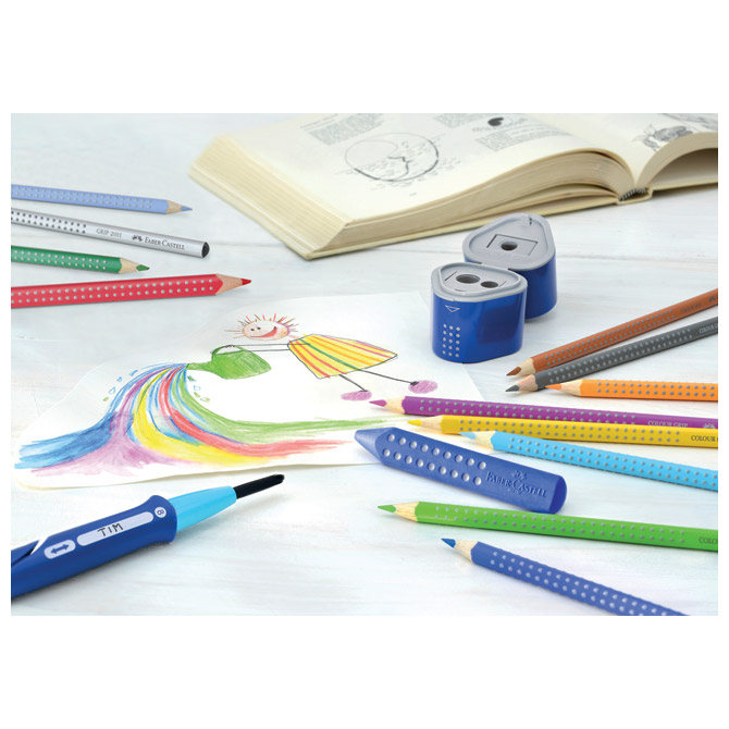 Gumica Grip 2001 Faber-Castell crvena/plava - Slika 3
