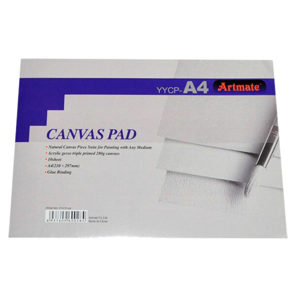 Blok umjetnički s lanenim platnom A4 10 listova 280g Artmate