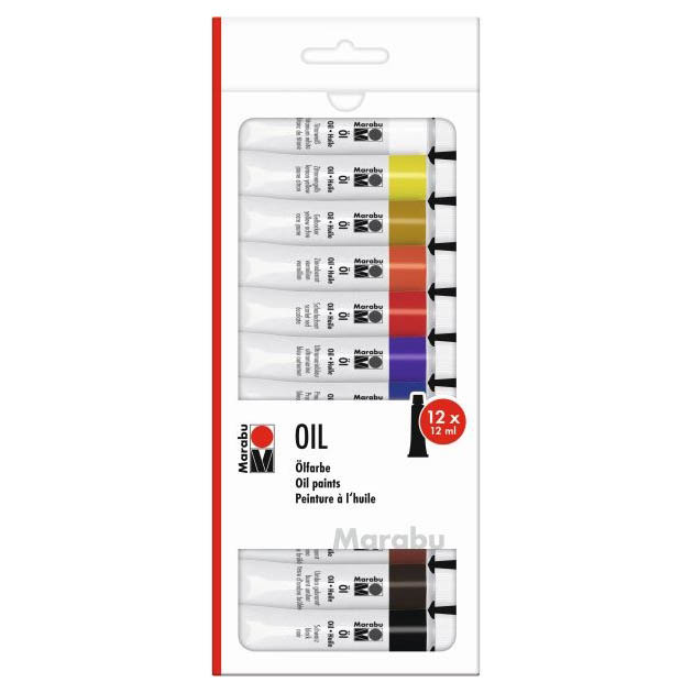 Uljane boje Marabu 12ml set 12 boja