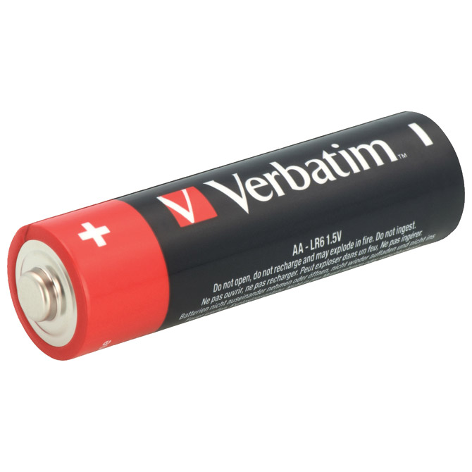 Baterije AA 1,5V alkalne Verbatim LR6 blister pk10 - Slika 2