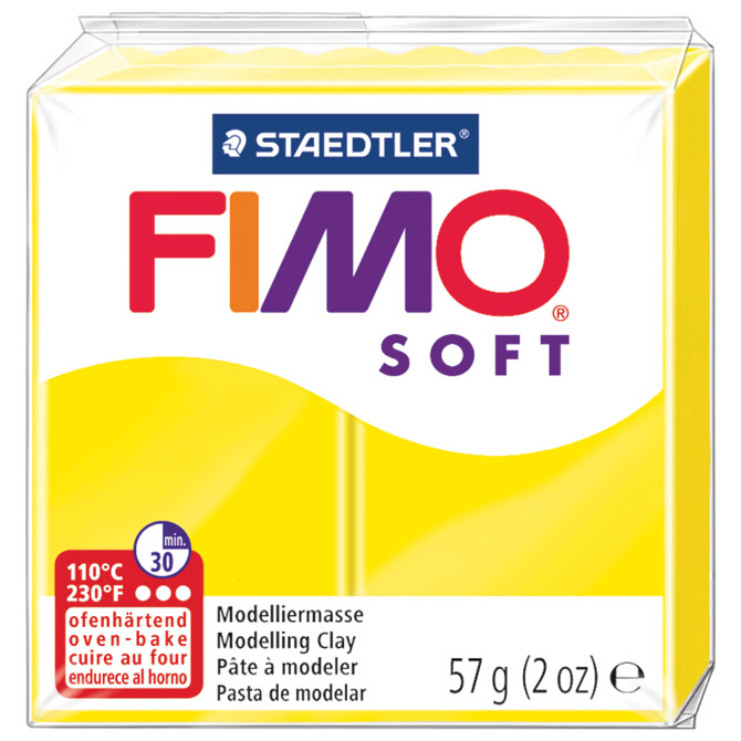 Masa za modeliranje 57g Fimo Soft Staedtler limun žuta