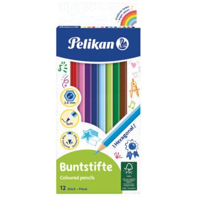 Boje drvene 12 boja Pelikan