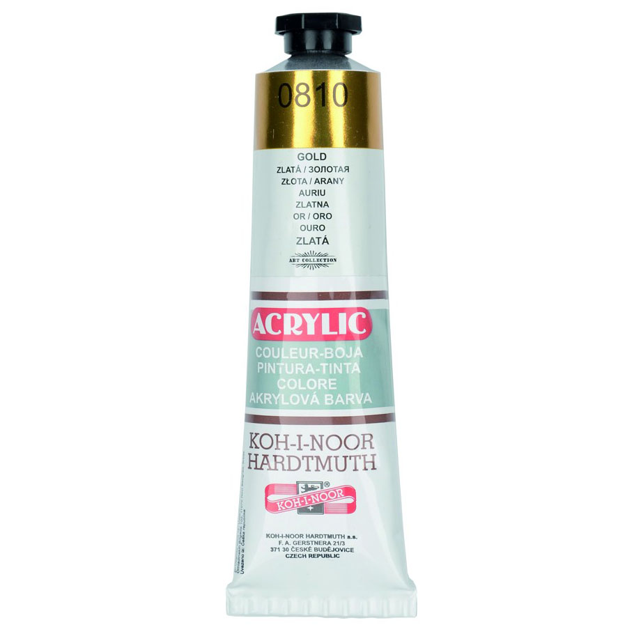 Akrilna boja Koh-I-Noor 40ml zlatna 0810