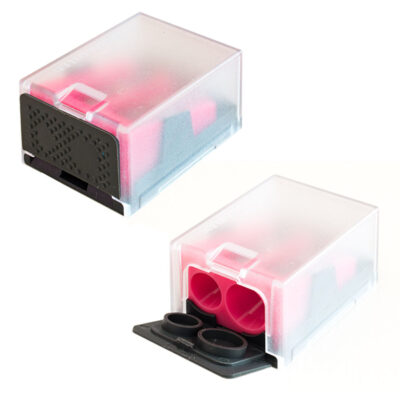 Šiljilo metalno 2 rupe s plastičnim poklopcem i spremnikom Staedtler