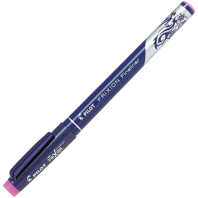 Flomaster 0,45mm Frixion Fineliner piši-briši Pilot SW-FF-P rozi - Slika 2