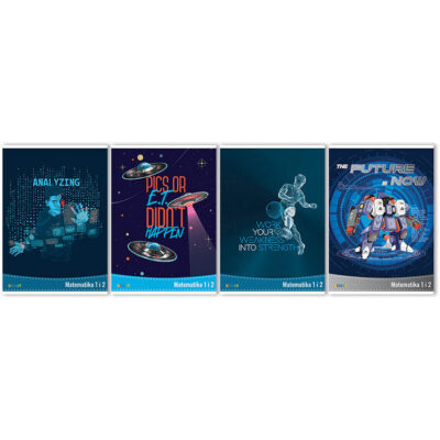 Bilježnica Matematika 1 i 2 Street Gold mix dečki