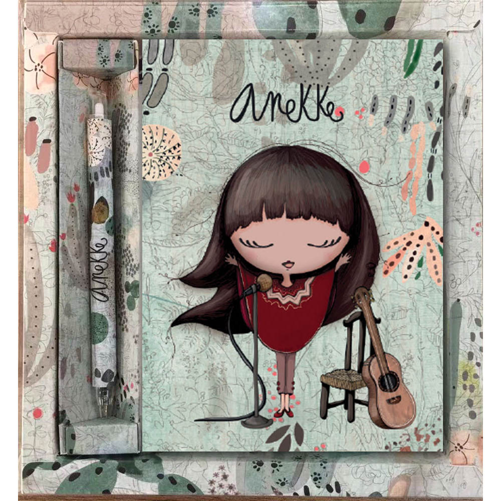 Poklon set Anekke notes A5 + olovka kemijska