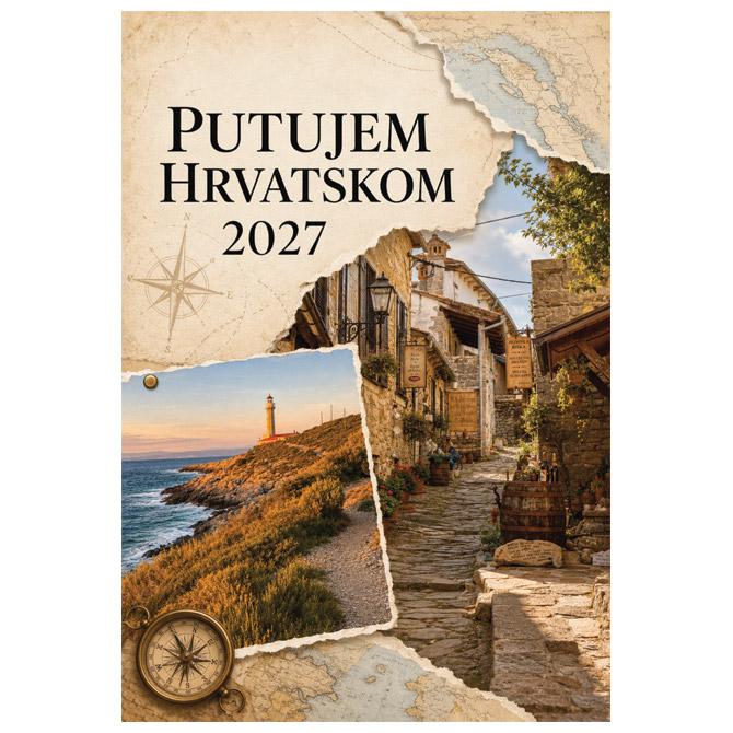 Kalendar "Putujem Hrvatskom" 13 listova, spirala