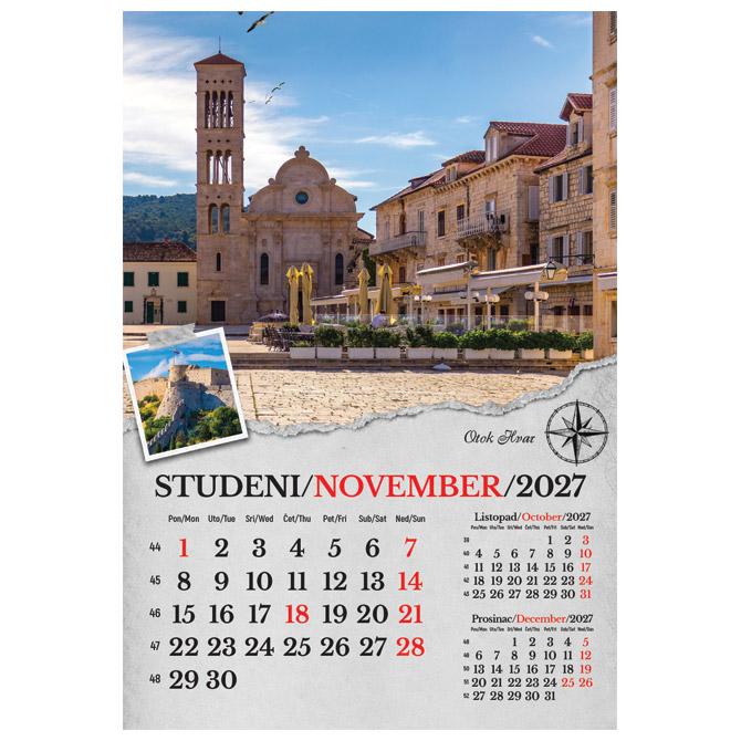 Kalendar "Putujem Hrvatskom" 13 listova, spirala - Slika 12
