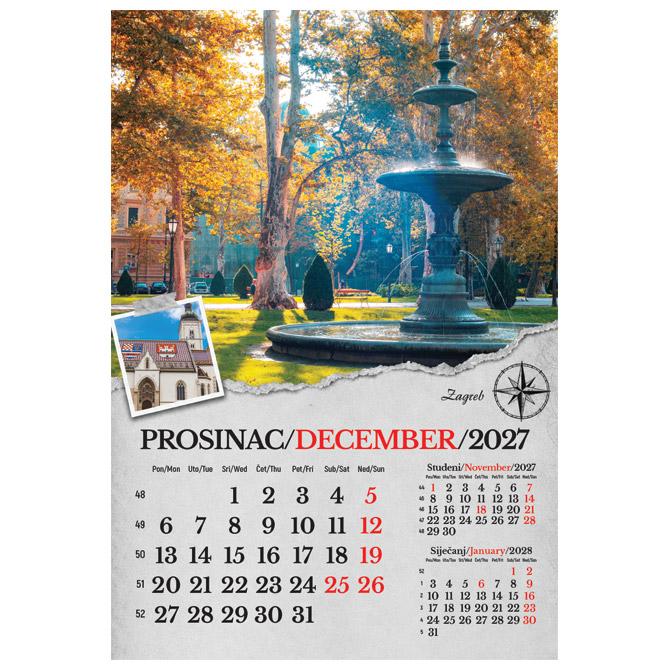 Kalendar "Putujem Hrvatskom" 13 listova, spirala - Slika 13