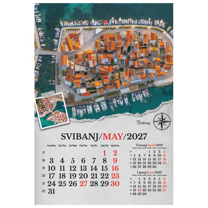 Kalendar "Putujem Hrvatskom" 13 listova, spirala - Slika 6