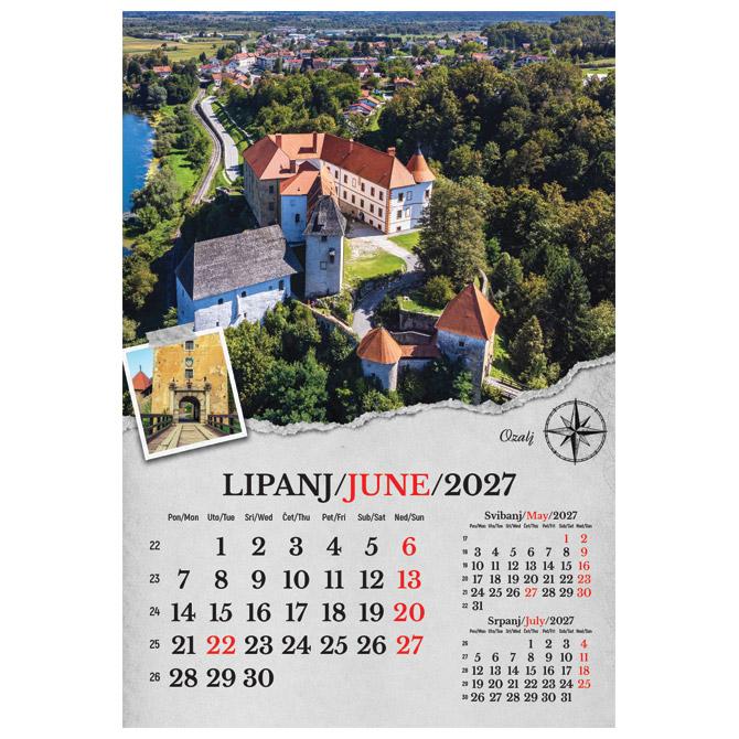 Kalendar "Putujem Hrvatskom" 13 listova, spirala - Slika 7
