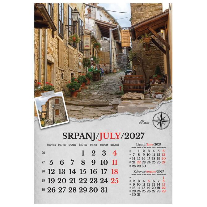 Kalendar "Putujem Hrvatskom" 13 listova, spirala - Slika 8