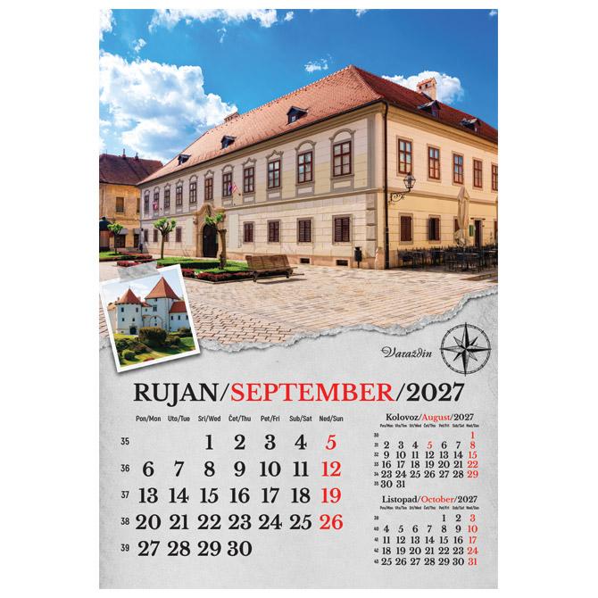 Kalendar "Putujem Hrvatskom" 13 listova, spirala - Slika 10