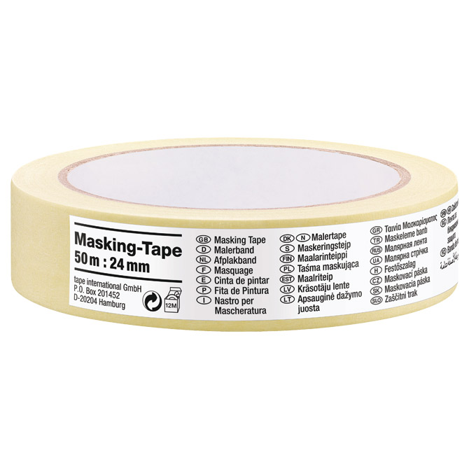 Traka ljepljiva krep 24mm/50m Universal budget Tesa