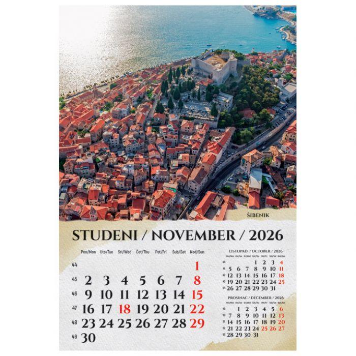 Kalendar "Razglednice Hrvatske" 13 listova spirala - Slika 12