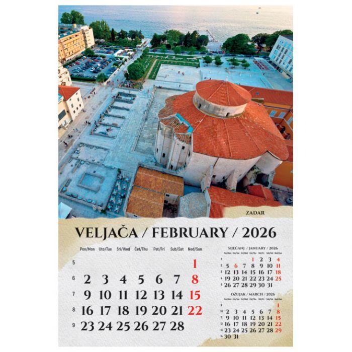 Kalendar "Razglednice Hrvatske" 13 listova spirala - Slika 3