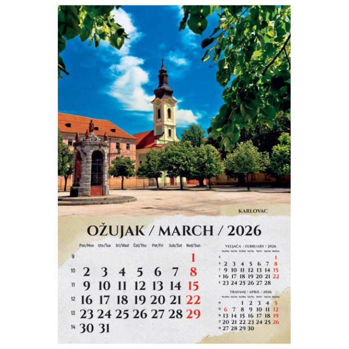 Kalendar "Razglednice Hrvatske" 13 listova spirala - Slika 4