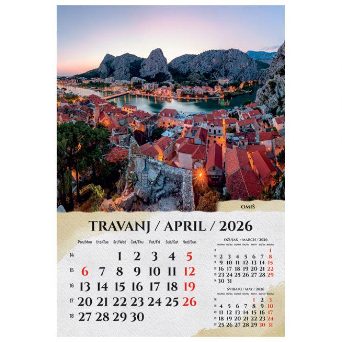 Kalendar "Razglednice Hrvatske" 13 listova spirala - Slika 5
