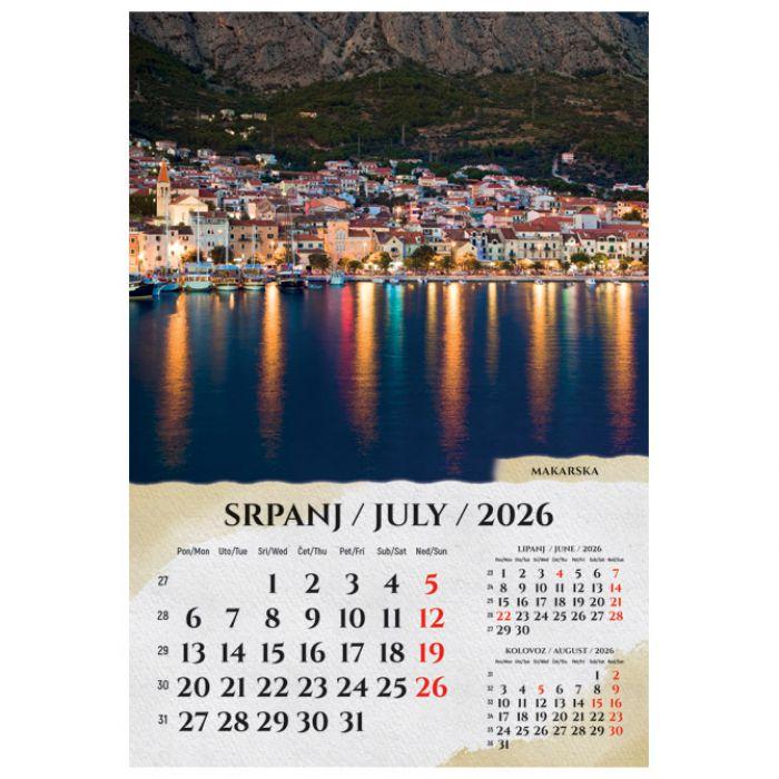 Kalendar "Razglednice Hrvatske" 13 listova spirala - Slika 8
