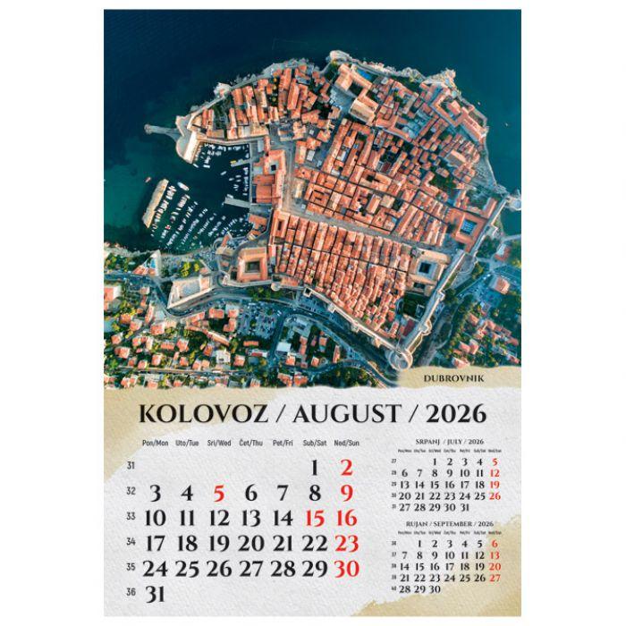 Kalendar "Razglednice Hrvatske" 13 listova spirala - Slika 9