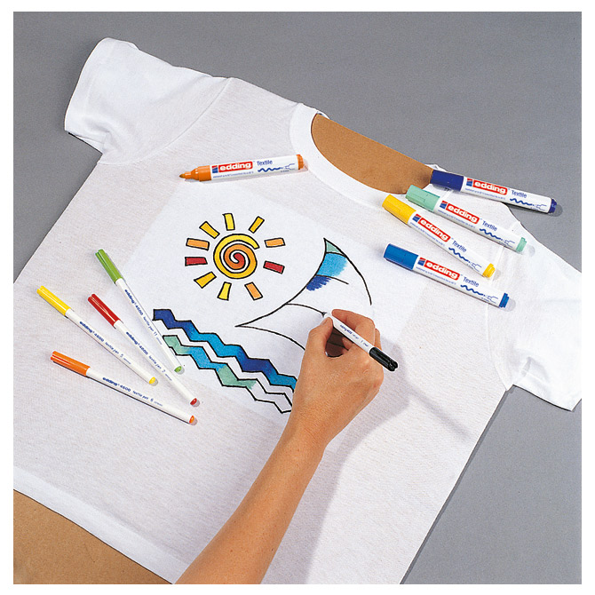 Marker za tekstil 2-3mm pk5 Edding 4500 - Slika 4