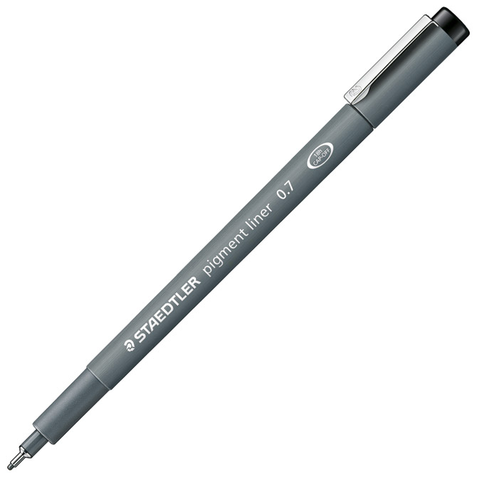 Flomaster za tehničko crtanje 0,7mm pigment liner Staedtler crni