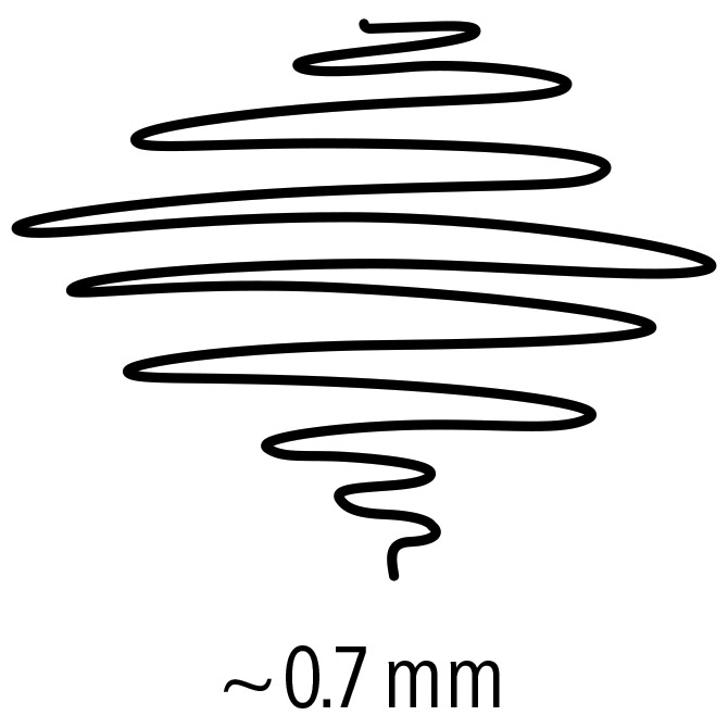 Flomaster za tehničko crtanje 0,7mm pigment liner Staedtler crni - Slika 5