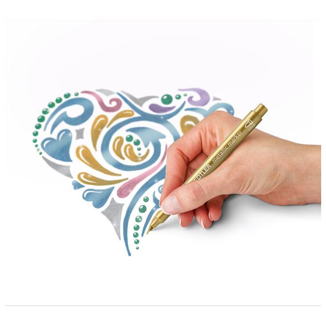 Marker nepermanentni 1-2mm pk5 Metallic Design Journey Staedtler - Slika 2