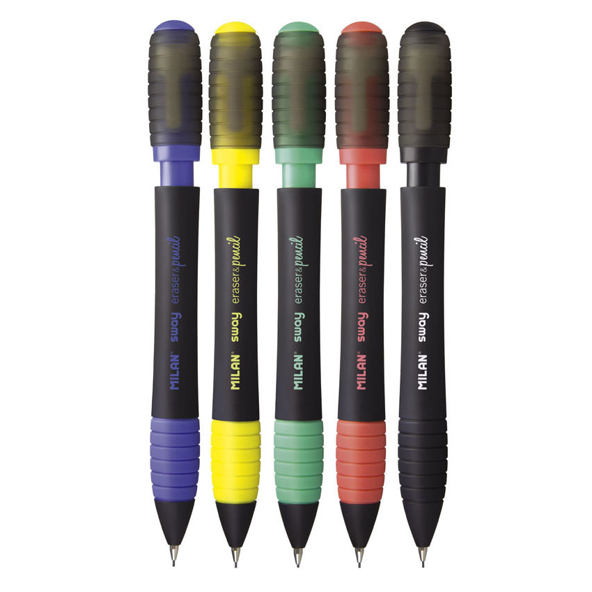 Olovka tehnička 0,5 Milan Sway "eraser&pencil" sortirano