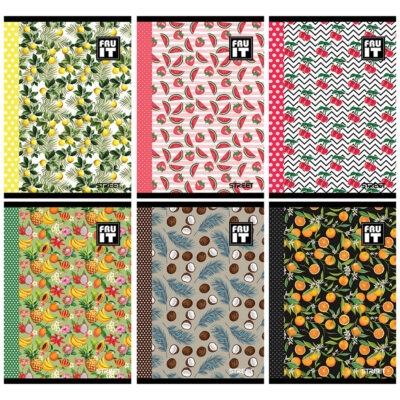 Bilježnica A4/K Street FRUITS 54l