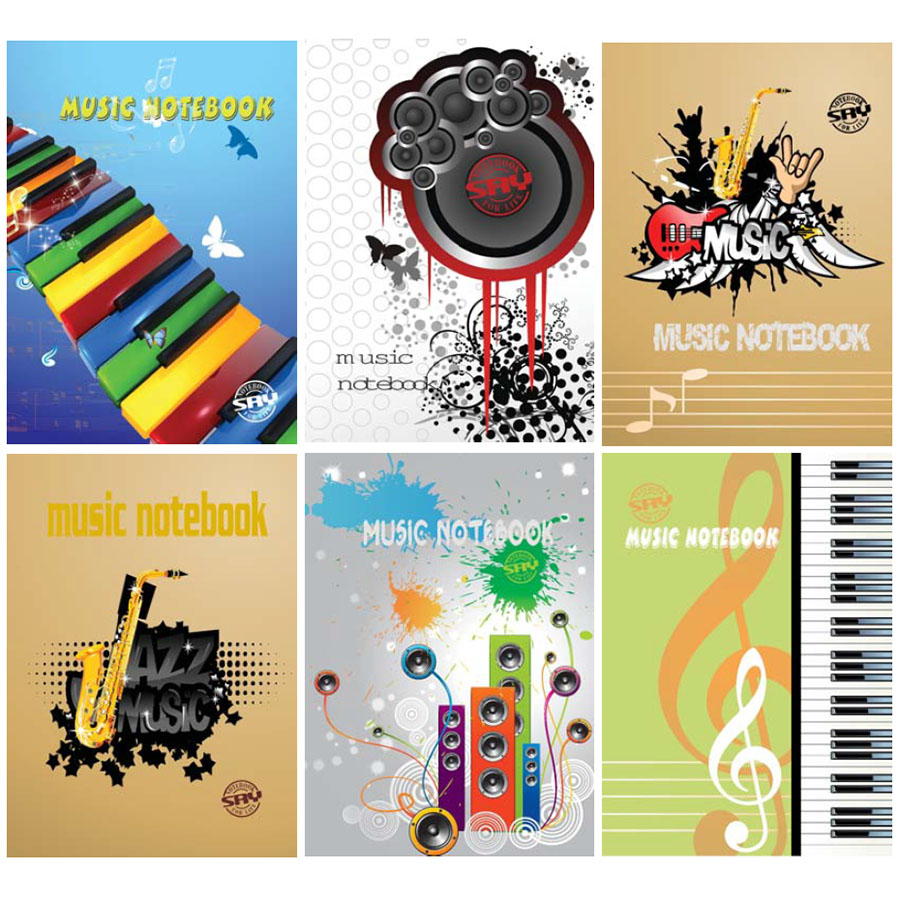 Kajdanka školska (notna bilježnica) spiralni uvez A4 40L Saray - Slika 2