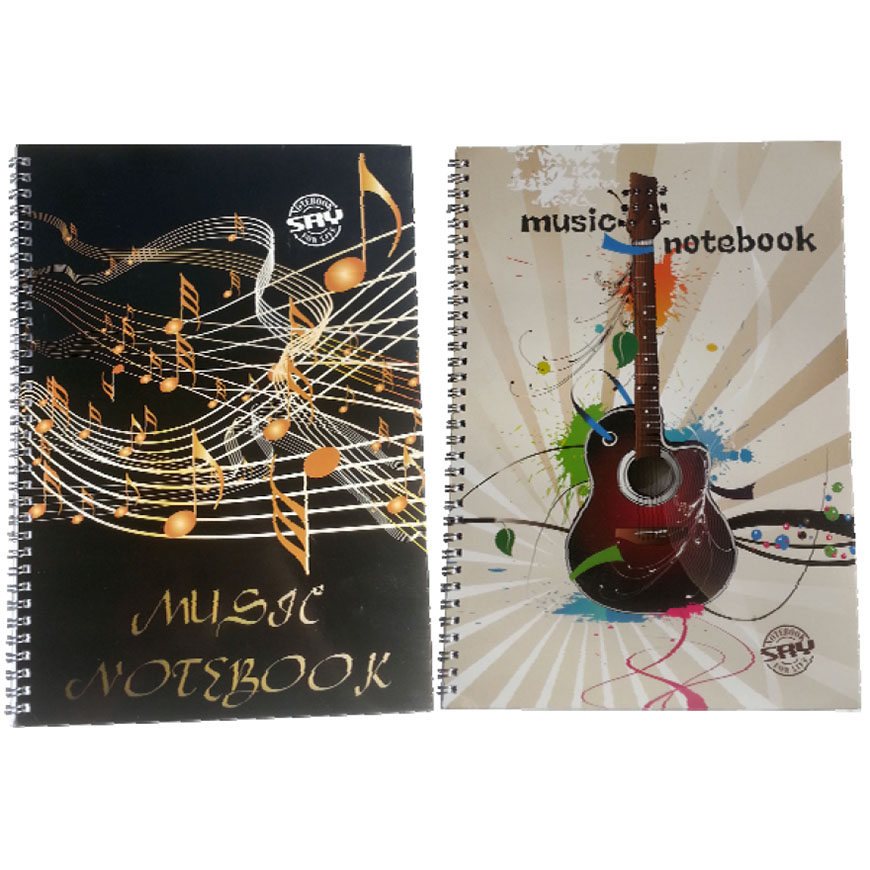 Kajdanka školska (notna bilježnica) spiralni uvez A4 40L Saray