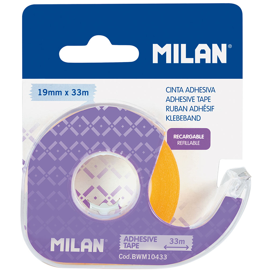 Traka ljepljiva 19mm/33m Milan sa stalkom