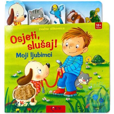 Osjeti, slušaj Moji ljubimci – zvučna slikovnica