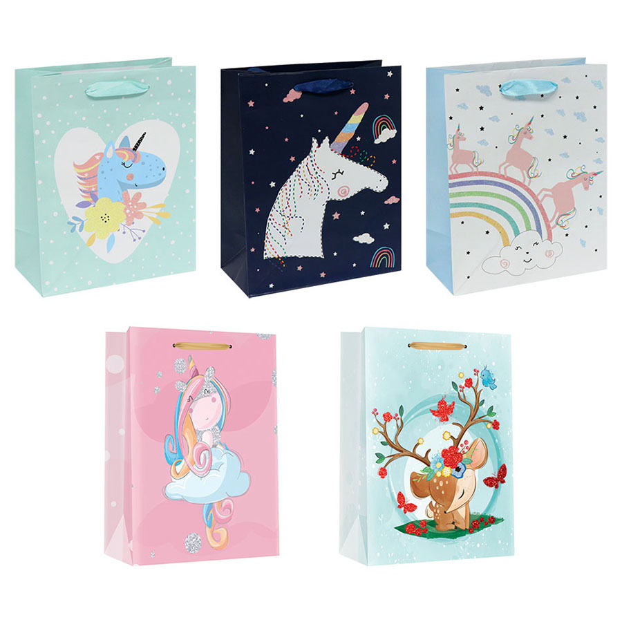 Vrećica M dječja glitteri mat 18X23X10