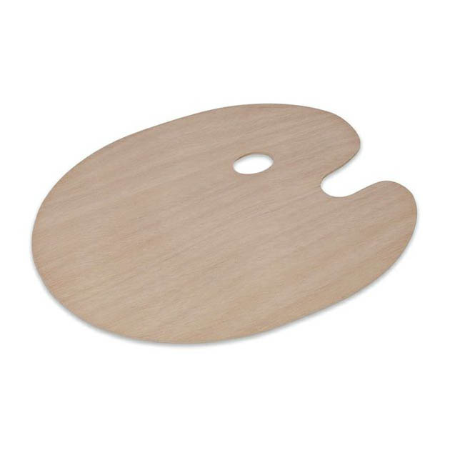 Paleta slikarska drvena ovalna 24x30cmx3mm Artmate - Slika 2