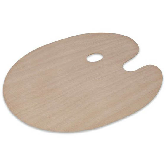 Paleta slikarska drvena ovalna 40x30cmx5mm Artmate - Slika 2