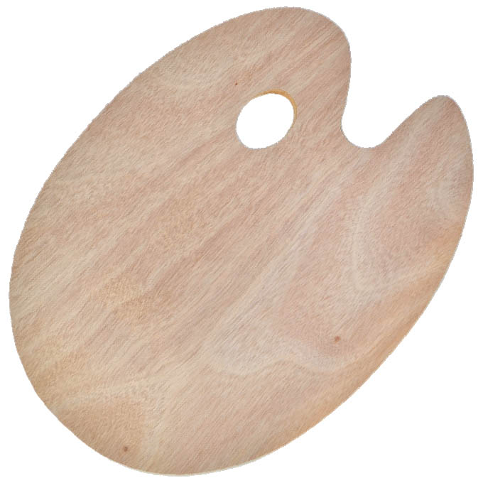 Paleta slikarska drvena ovalna 40x30cmx5mm Artmate