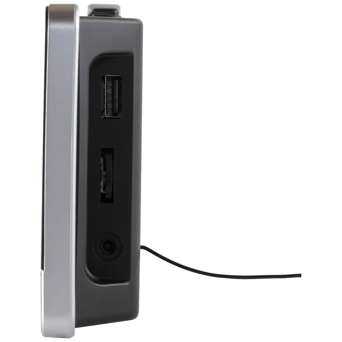 Sat sa alarmom, FM radio, LED zaslon, USB - Slika 2