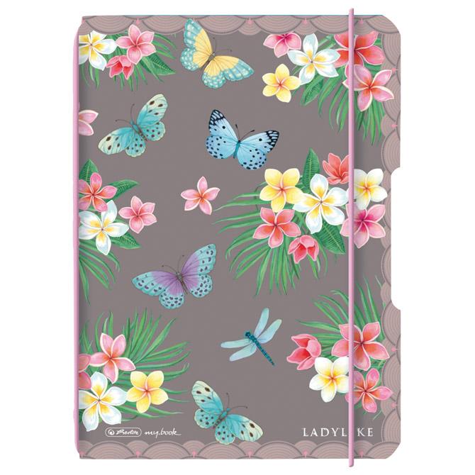 Notes A6 crte (isprekidane) 40L 70g s gumicom Ladylike Butterflies Herlitz