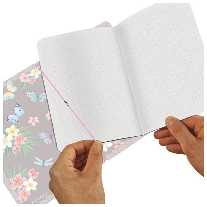 Notes A6 crte (isprekidane) 40L 70g s gumicom Ladylike Butterflies Herlitz - Slika 2