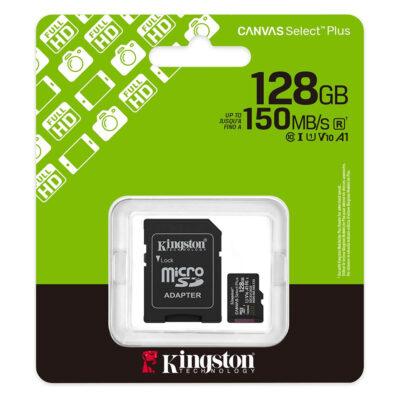 MicroSD kartica Kingston Canvas Select Plus 128GB + SD adapter
