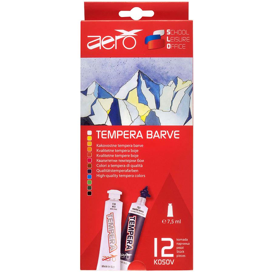 Boje tempere Aero 7,5ml tubice 12 kom