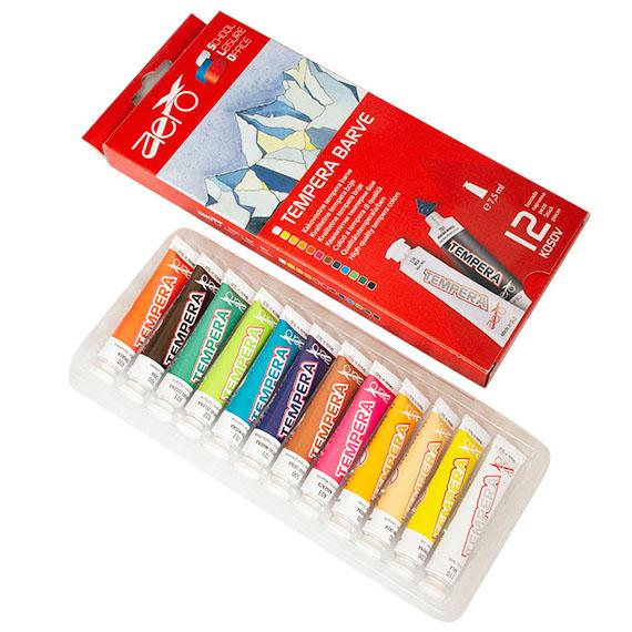 Boje tempere Aero 7,5ml tubice 12 kom - Slika 2