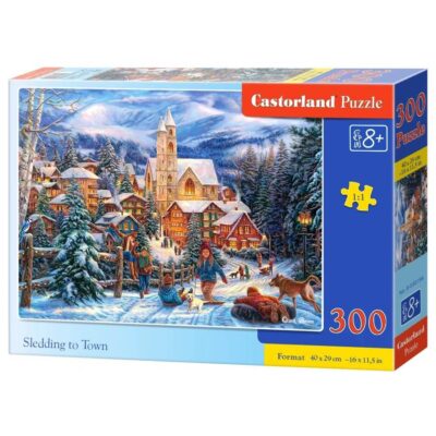 Puzzle 300 kom Sledding to Town
