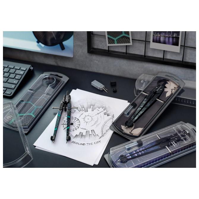Šestar s preciznim podešavanjem+mine Trend Future Faber-Castell - Slika 3